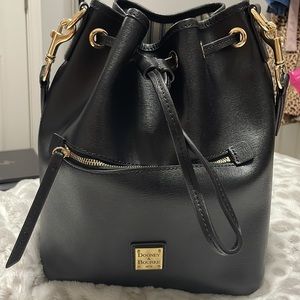 DOONEY & BOURKE SAFFIANO DRAWSTRING PURSE
